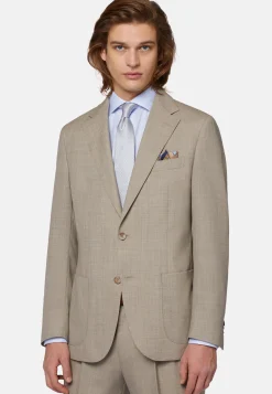 Abito Beige In Pura Lana