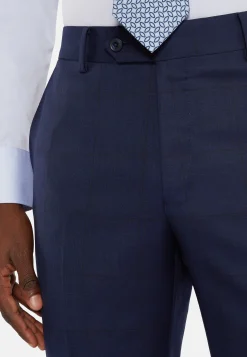 Abito Navy Blu Principe Di Galles In Pura Lana