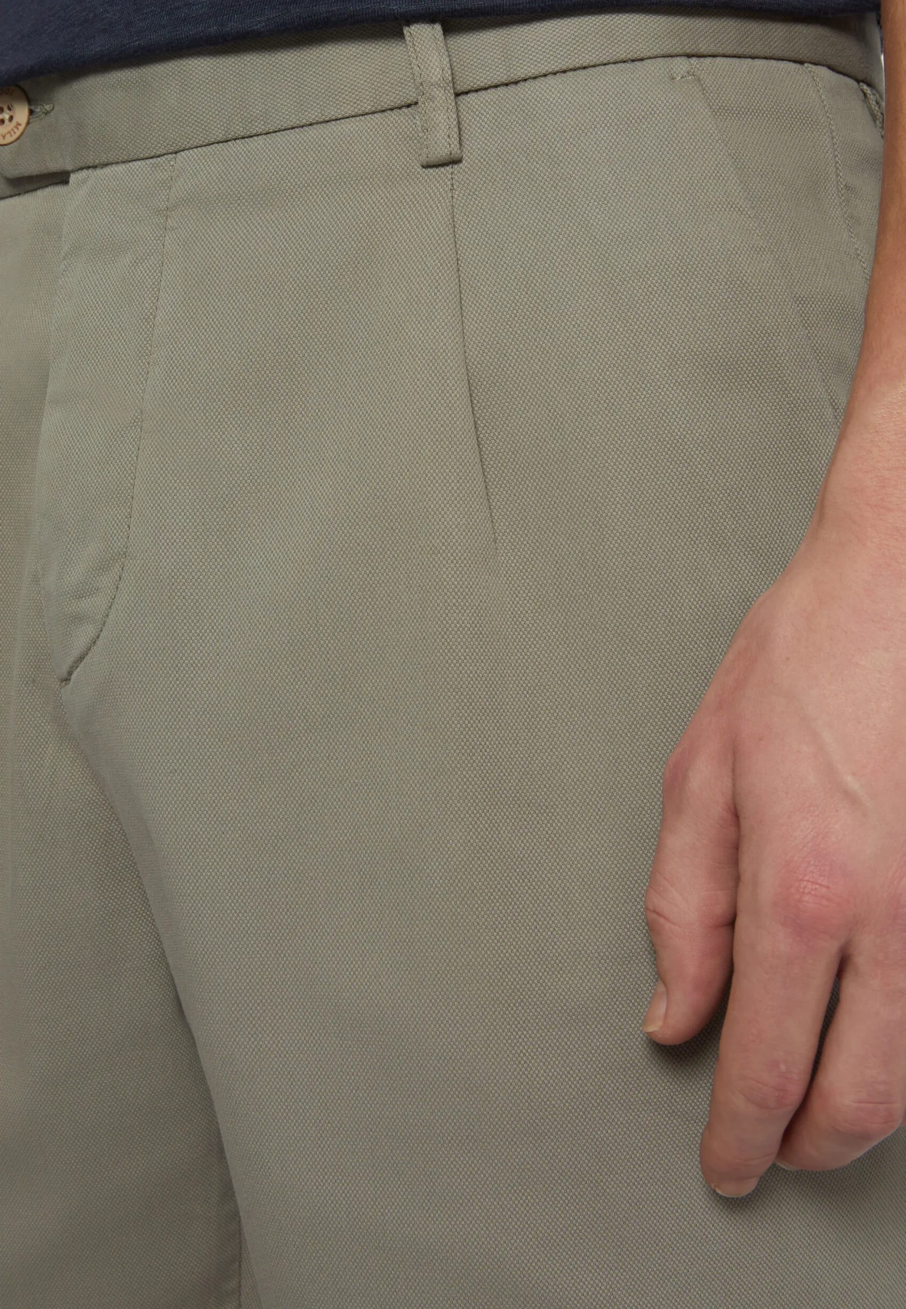 Bermuda In Cotone Tencel Elasticizzato