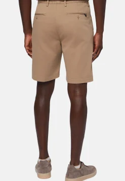 Bermuda In Cotone Tencel Elasticizzato