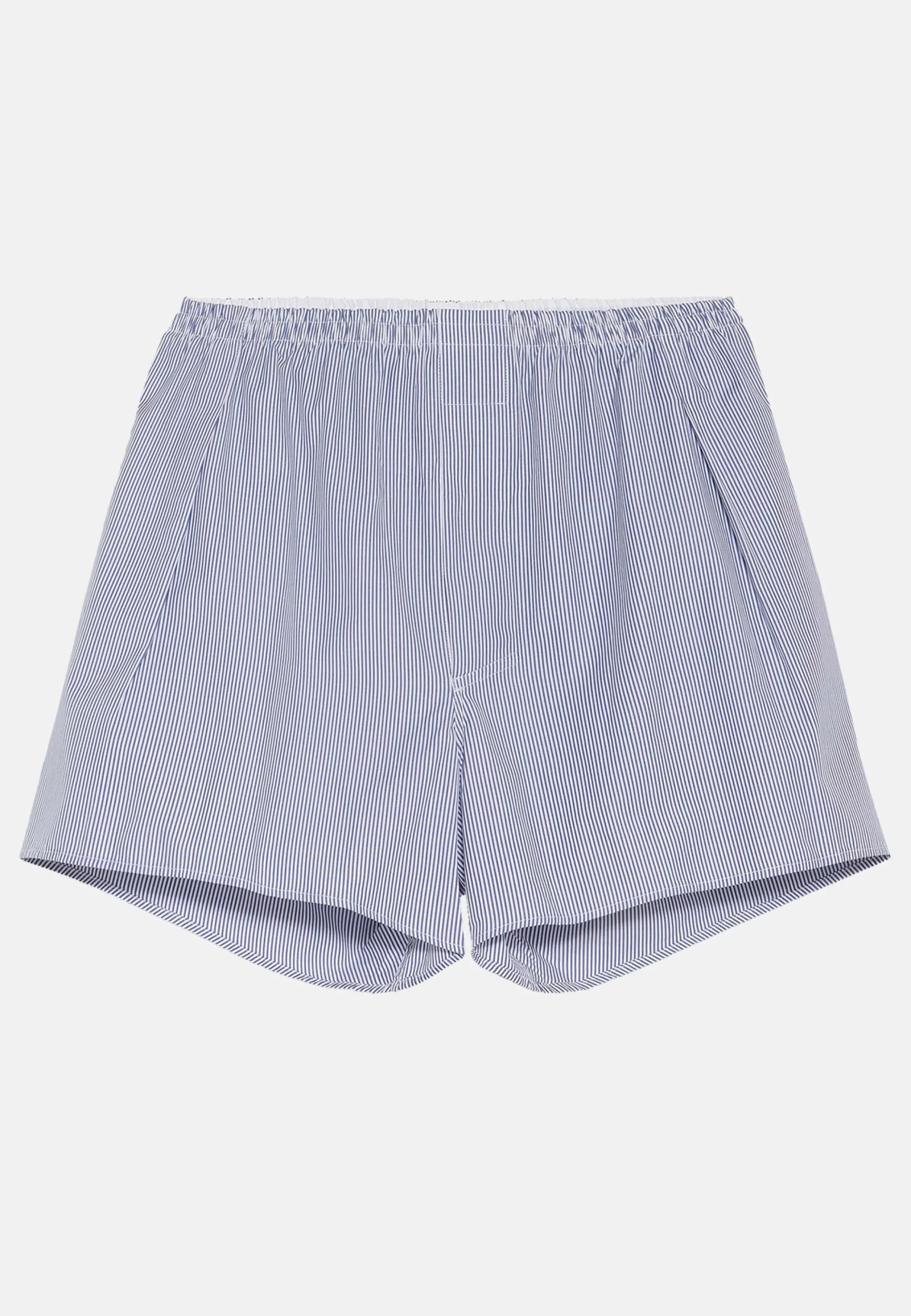 Boxer In Cotone A Righe Blu