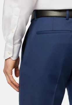 Camicia Azzurra In Pin Point Di Cotone Regular Fit