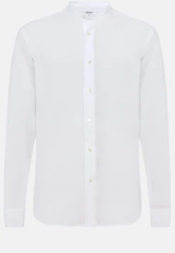 Camicia Azzurra In Tencel Lino Regular Fit