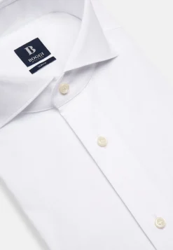 Camicia Bianca In Cotone Nylon Elasticizzato Slim
