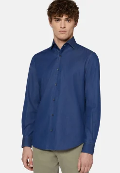 Camicia In Denim Di Cotone Regular Fit