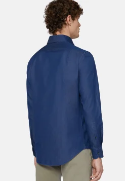Camicia In Denim Di Cotone Regular Fit