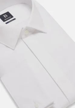 Camicia In Raso Di Cotone Slim Fit