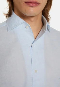 Camicia Rosa In Cotone Dobby Regular Fit