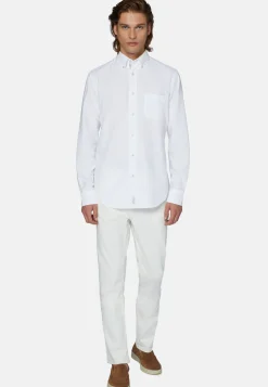 Camicia Rosa In Oxford Di Cotone Organico Reg