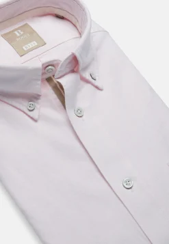 Camicia Rosa In Oxford Di Cotone Organico Reg