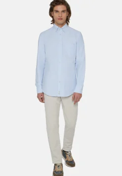 Camicia Rosa In Oxford Di Cotone Organico Reg