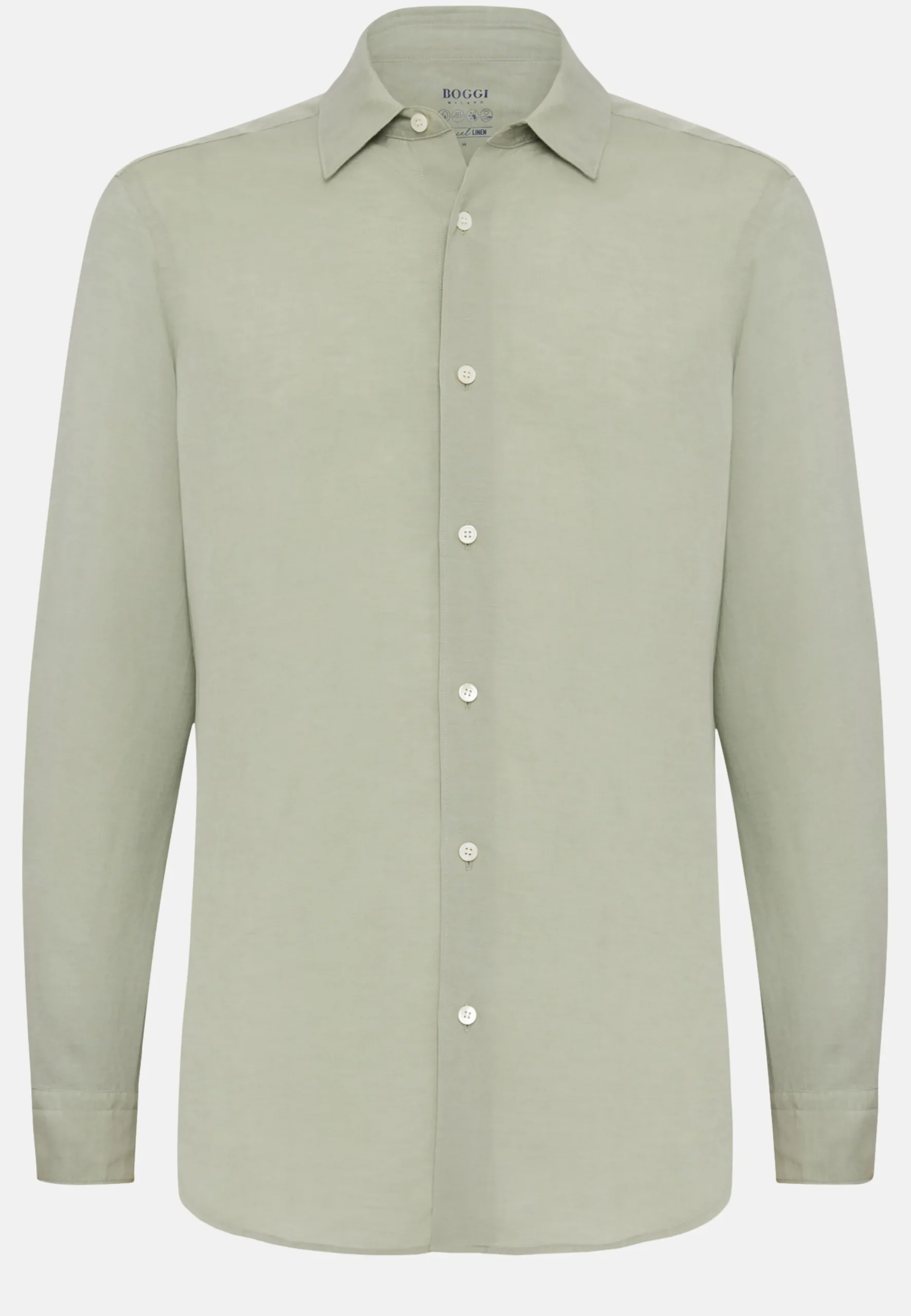 Camicia Sabbia In Tencel Lino Regular Fit
