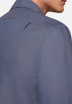 Camicia Sabbia In Tencel Lino Regular Fit