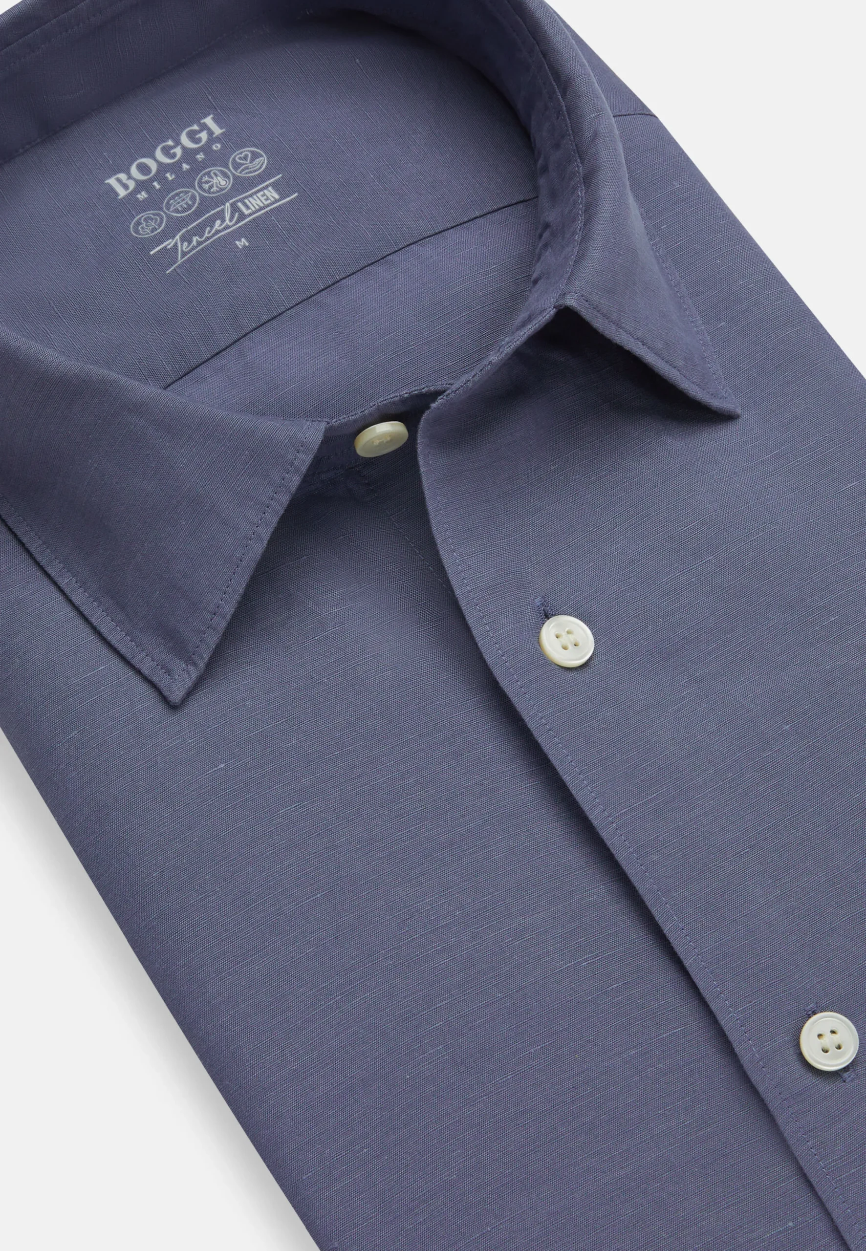 Camicia Sabbia In Tencel Lino Regular Fit
