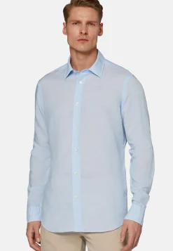 Camicia Sabbia In Tencel Lino Regular Fit