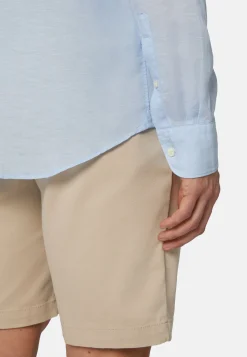 Camicia Sabbia In Tencel Lino Regular Fit