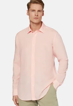 Camicia Sabbia In Tencel Lino Regular Fit