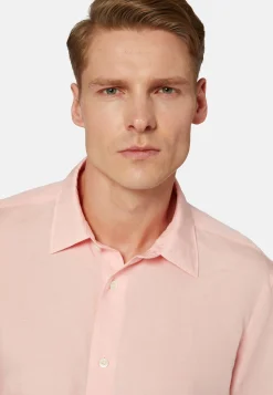 Camicia Sabbia In Tencel Lino Regular Fit