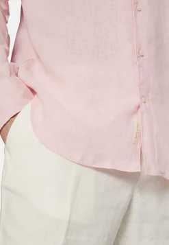 Camicia Tortora In Lino Regular Fit