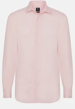 Camicia Tortora In Lino Regular Fit