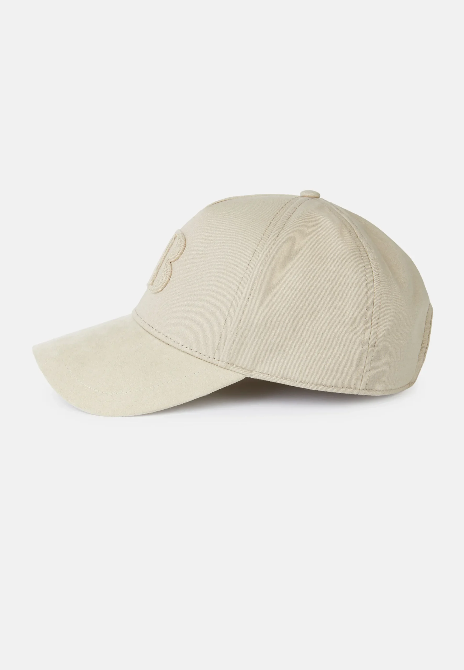 Cappello Con Visiera E Ricamo In Misto Cotone