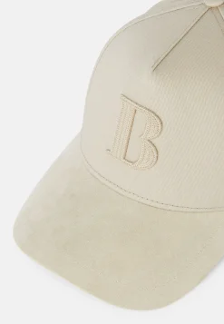 Cappello Con Visiera E Ricamo In Misto Cotone