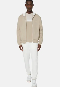Felpa Full Zip In Misto Cotone Organico