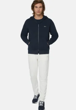 Felpa Full Zip In Misto Cotone Organico