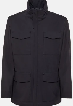 Field Jacket In Lana Tecnica