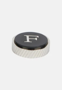 Gemelli Camicia Circolari Lettera F