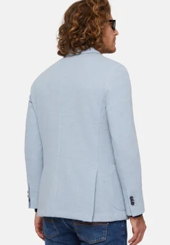 Giacca Azzurro In Cotone B Jersey