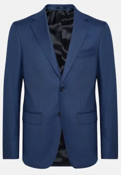 Giacca Blu Grisaglia In Lana
