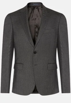 Giacca Bluette Occhio Di Pernice In Lana Super 110