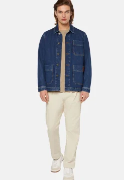 Giacca Camicia In Denim