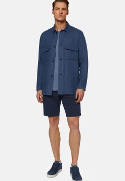 Giacca Camicia In Lino