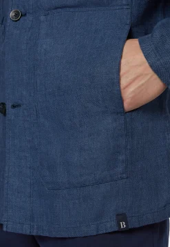 Giacca Camicia In Lino