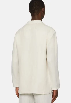 Giacca Camicia In Lino