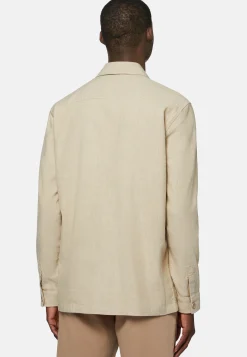 Giacca Camicia Link In Cotone E Lino