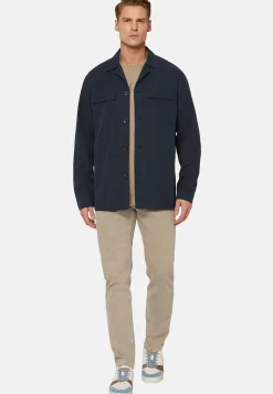 Giacca Camicia Link In Cotone Lyocell