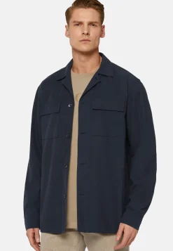 Giacca Camicia Link In Cotone Lyocell
