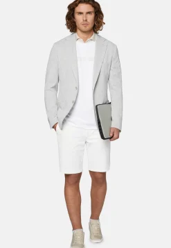 Giacca Grigio Chiaro Pied De Poule B Tech