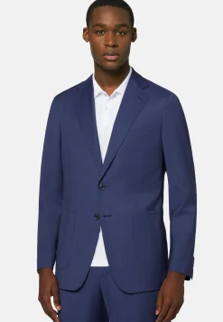 Giacca Indigo In Lana B Aria