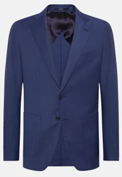 Giacca Indigo In Lana B Aria