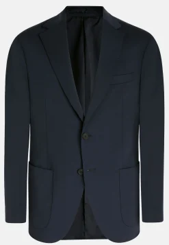 Giacca Nera In Nylon Elasticizzato B Tech