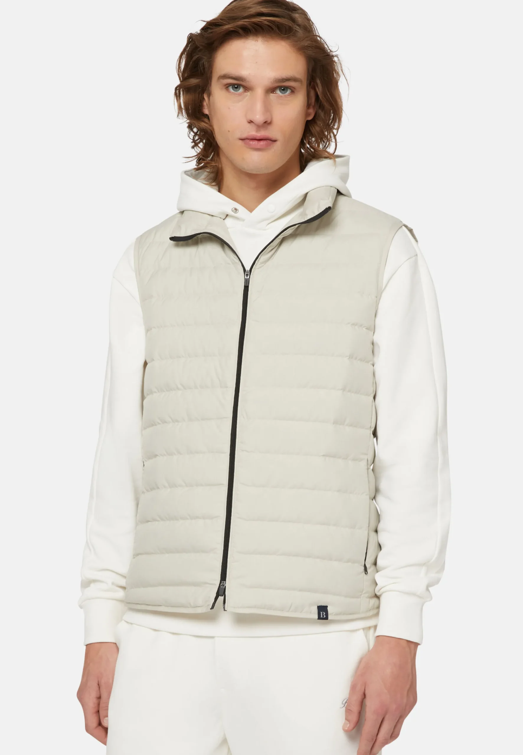 Gilet In Tessuto Riciclato In Piuma D'Oca
