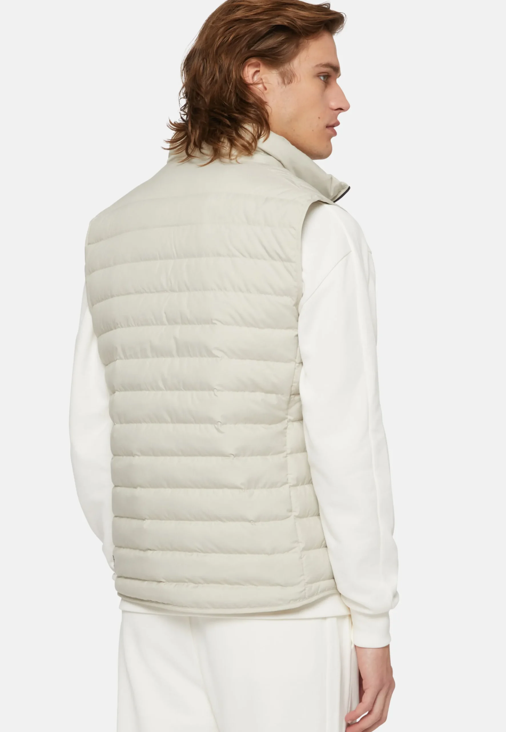 Gilet In Tessuto Riciclato In Piuma D'Oca