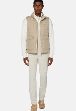 Gilet In Tessuto Riciclato In Piuma D'Oca