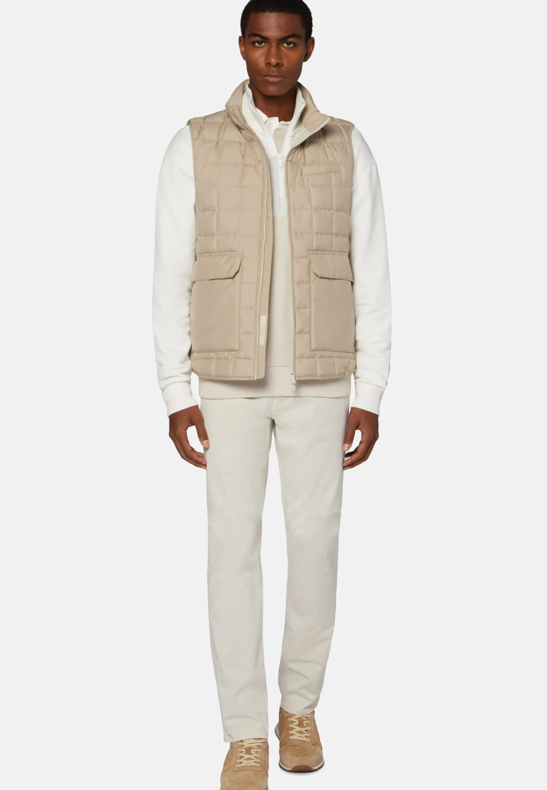 Gilet In Tessuto Riciclato In Piuma D'Oca