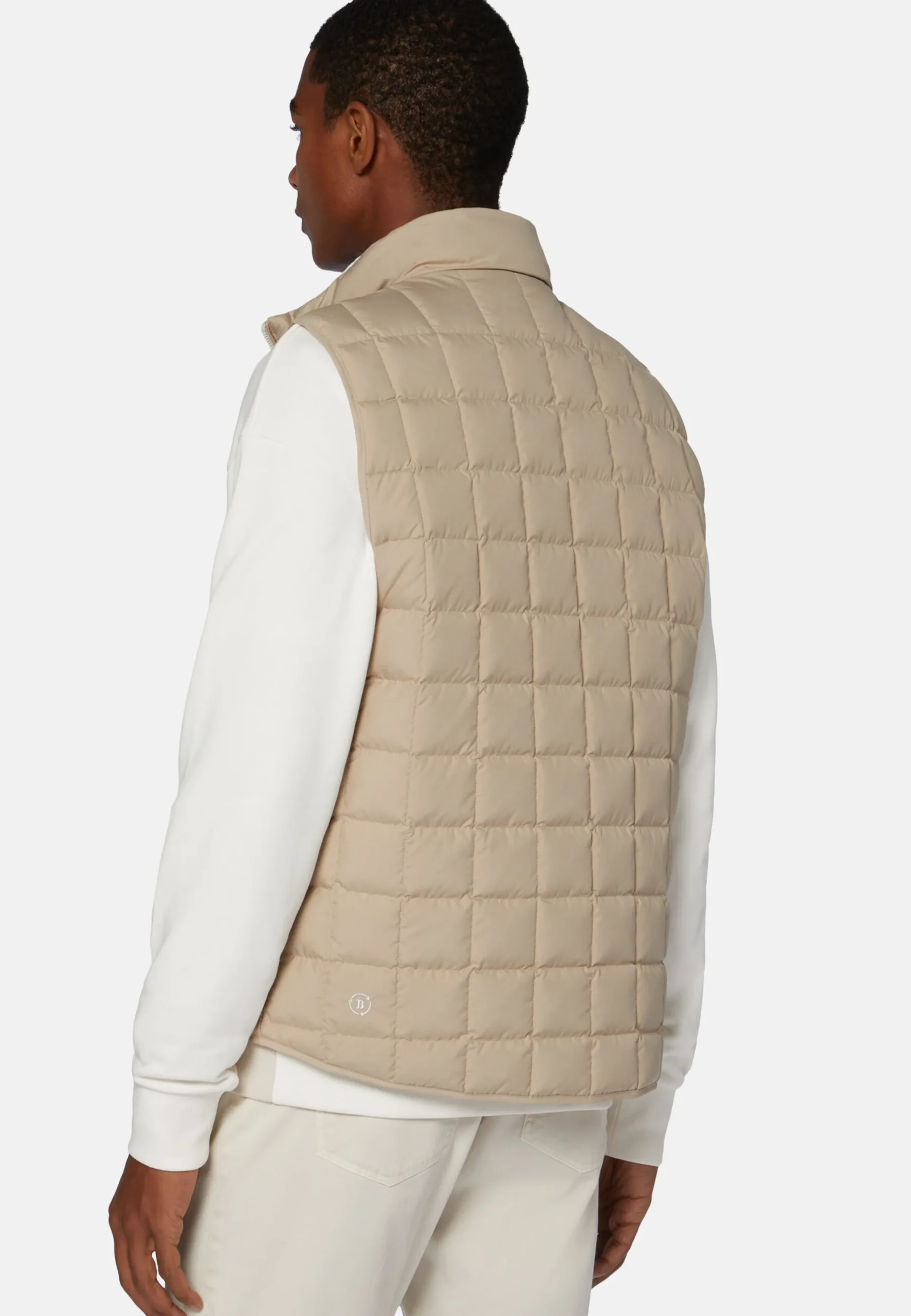 Gilet In Tessuto Riciclato In Piuma D'Oca