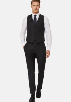 Gilet Navy In Sallia Di Lana